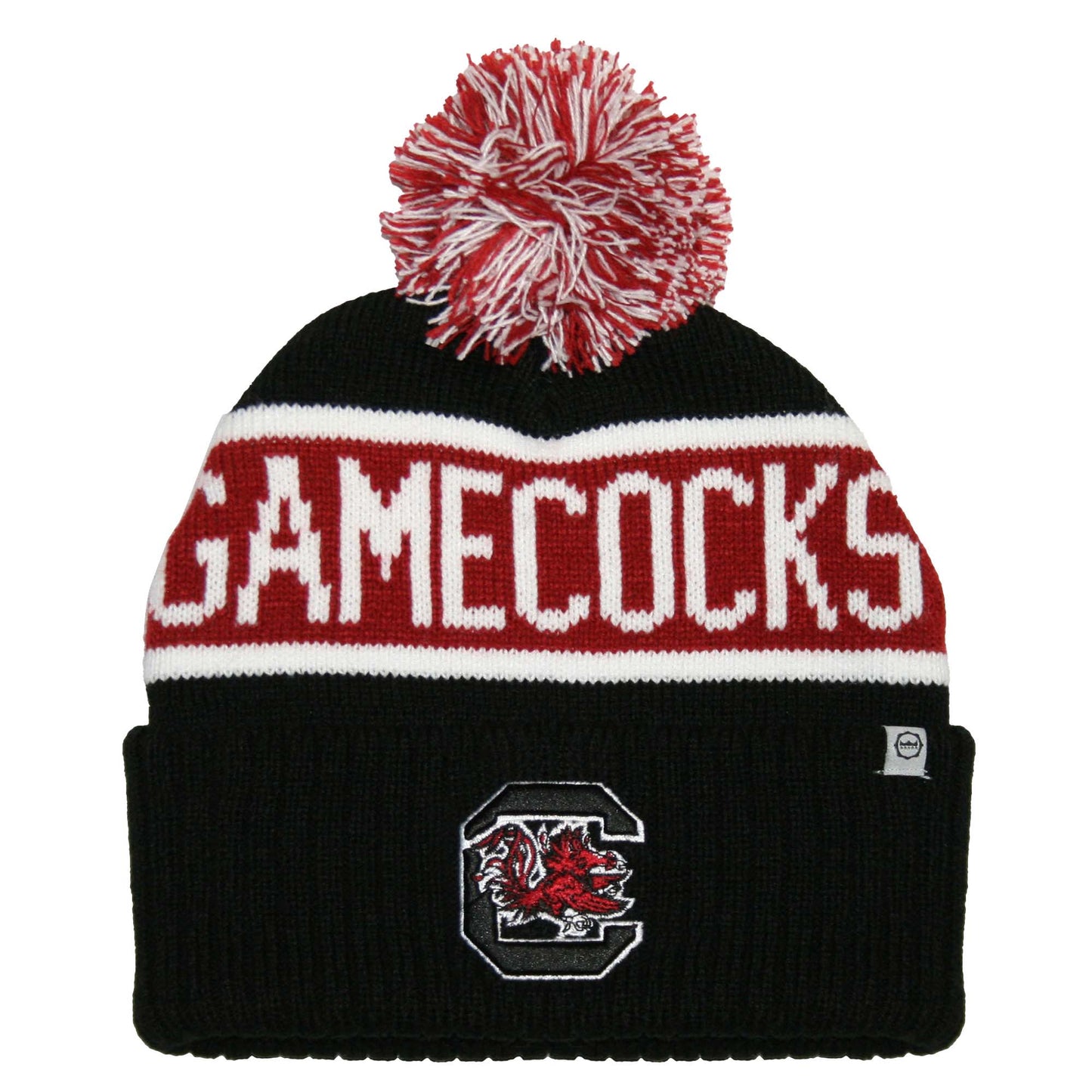 South Carolina Gamecocks Franchise Club Warrior Knit Hat - Garnet w/ Pom Pom