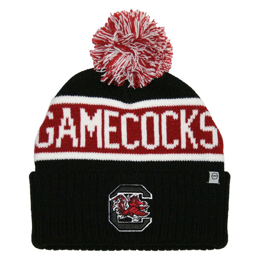 South Carolina Gamecocks Franchise Club Warrior Knit Hat - Garnet w/ Pom Pom