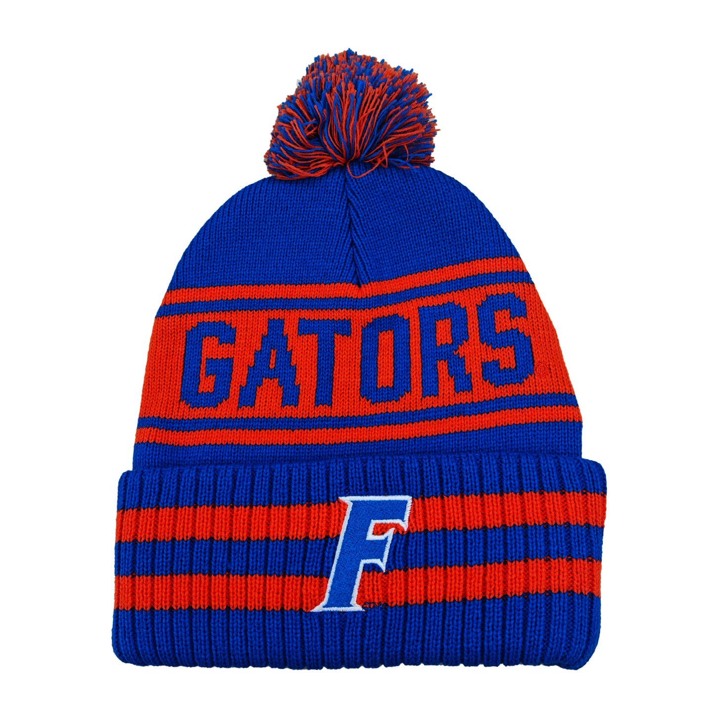 Florida Gators Franchise Club Rally Cry Knit Hat - Blue w/ Pom Pom