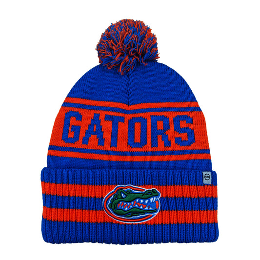 Florida Gators Franchise Club Rally Cry Knit Hat - Blue w/ Pom Pom