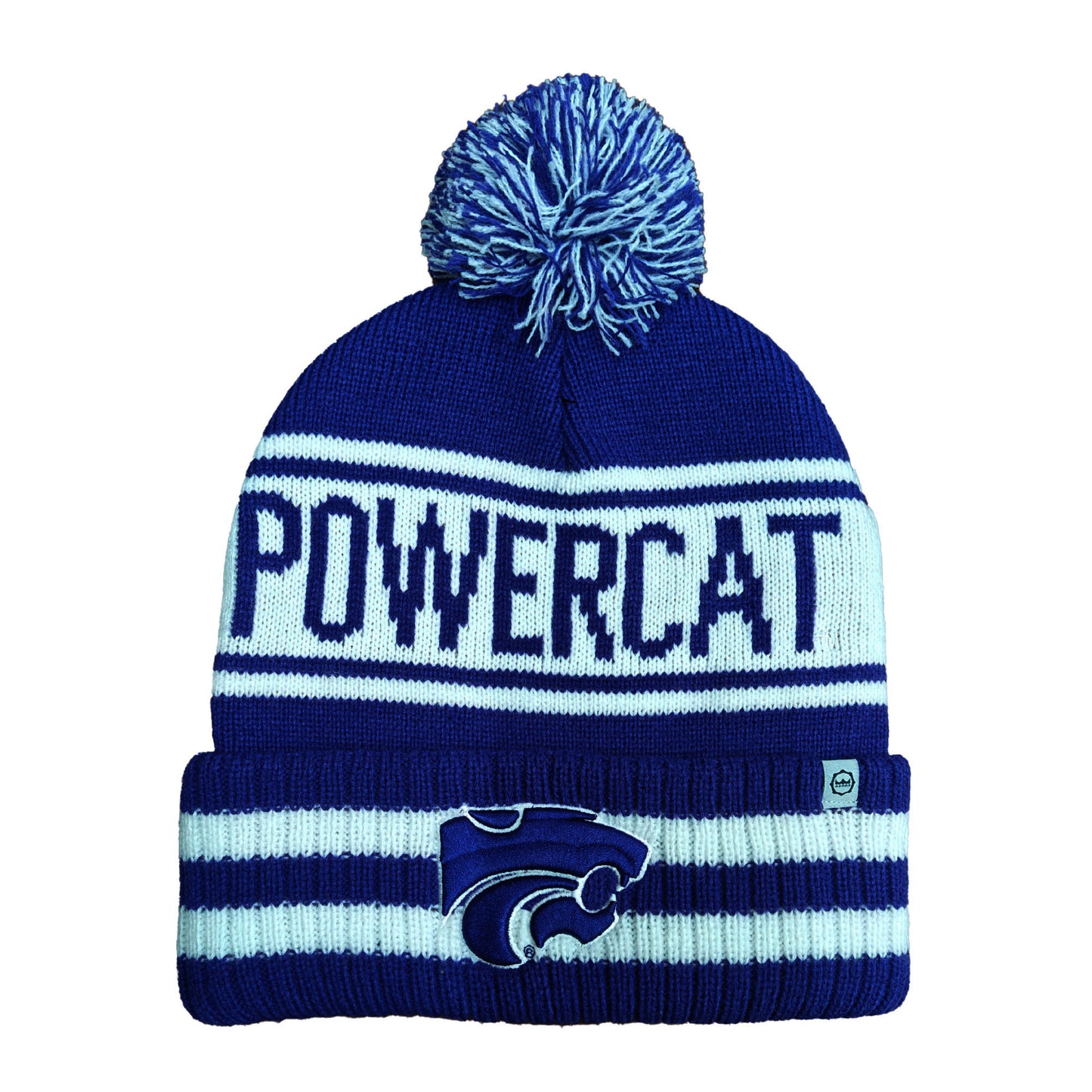 Kansas State Wildcats Franchise Club Rally Cry Knit Hat - Purple w/ Pom Pom