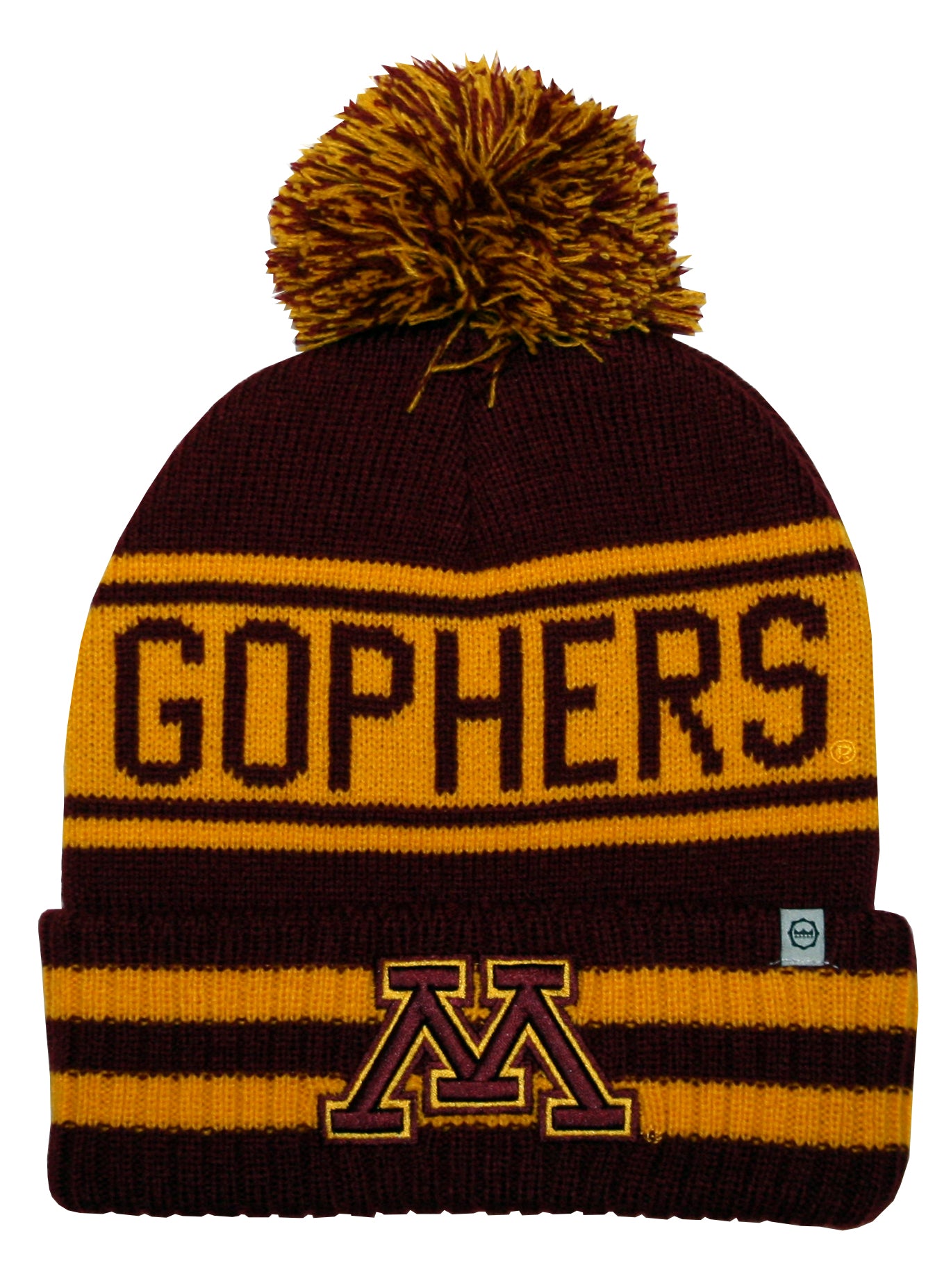 Minnesota Golden Gophers Franchise Club Rally Cry Knit Hat - Burgandy w/ Pom Pom