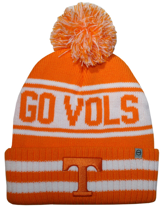 Tennessee Volunteers Franchise Club Rally Cry Knit Hat - Orange w/ Pom Pom