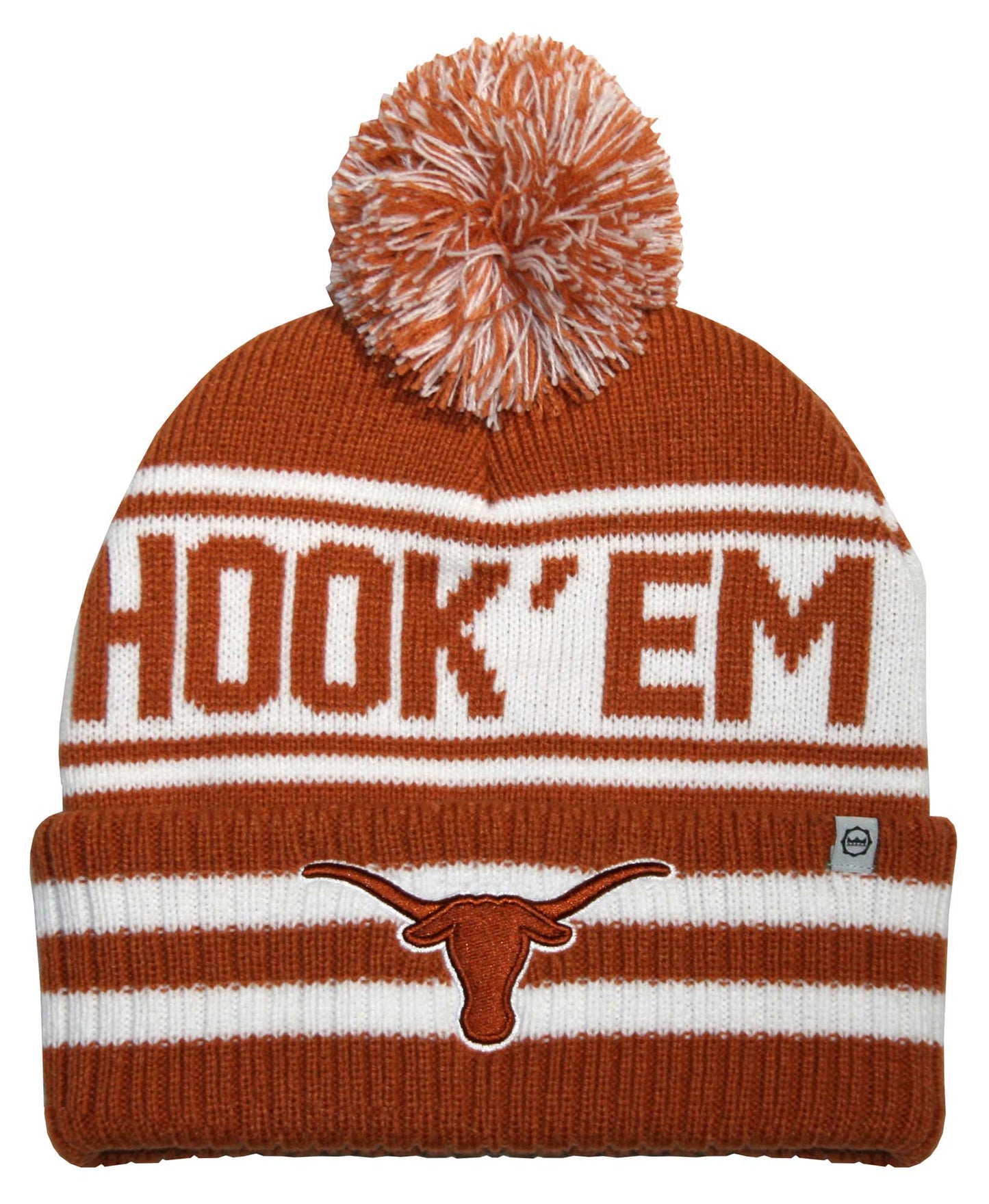 Texas Longhorns Franchise Club Rally Cry Knit Hat - Orange w/ Pom Pom