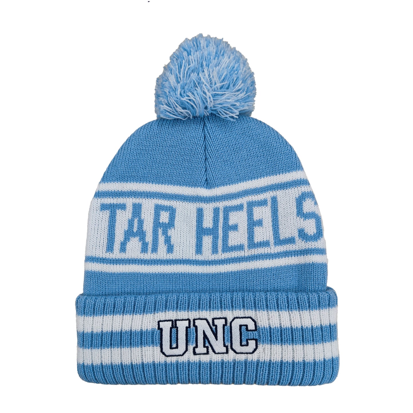 North Carolina Tar Heels Franchise Club Rally Cry Knit Hat - Blue w/ Pom Pom
