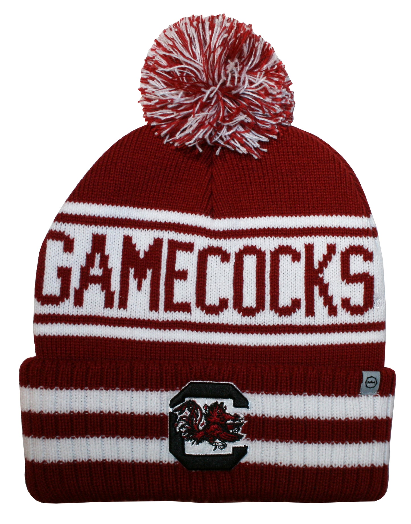 South Carolina Gamecocks Franchise Club Rally Cry Knit Hat - Garnet w/ Pom Pom
