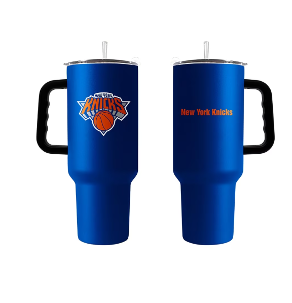 New York Knicks Logo Brands 40oz. Powder Coat Travel Tumbler