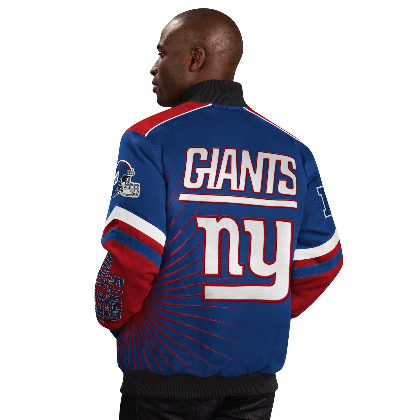 New York Giants Extreme Redzone Twill Men's Jacket By G-III - Blue