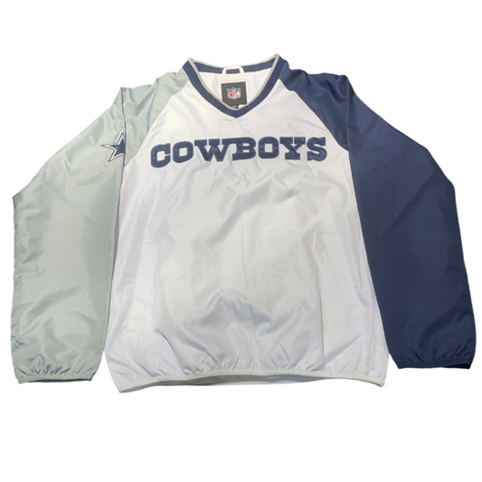 Dallas Cowboys G-III Gauntlet Pull Over Windbreaker- White
