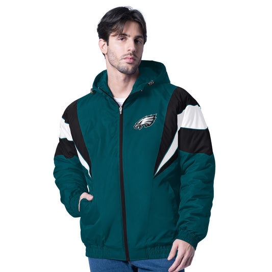 Philadelphia Eagles G-III Leader Polyfill Hooded Jacket