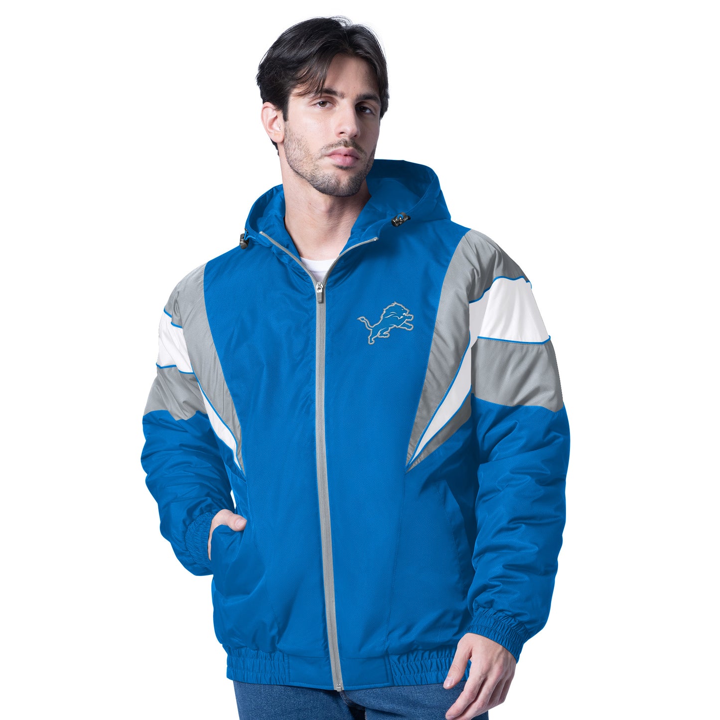 Detroit Lions G-III Leader Polyfill Hooded Jacket