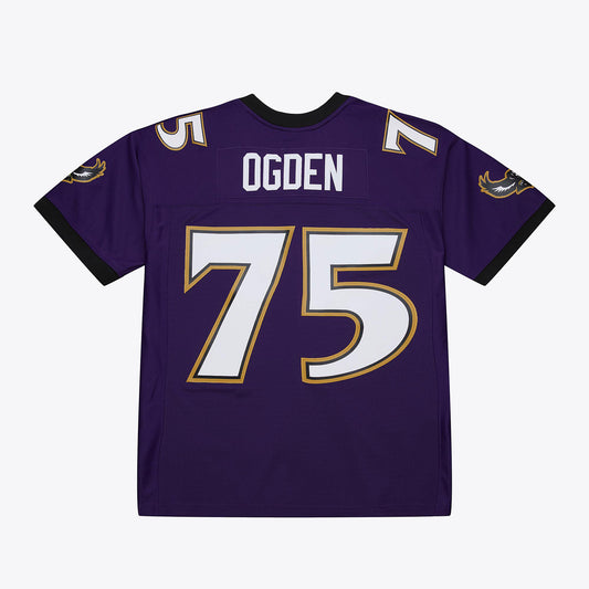 Baltimore Ravens Mitchell & Ness #75 Jonathan Ogden  Purple 1996 Legacy Jersey