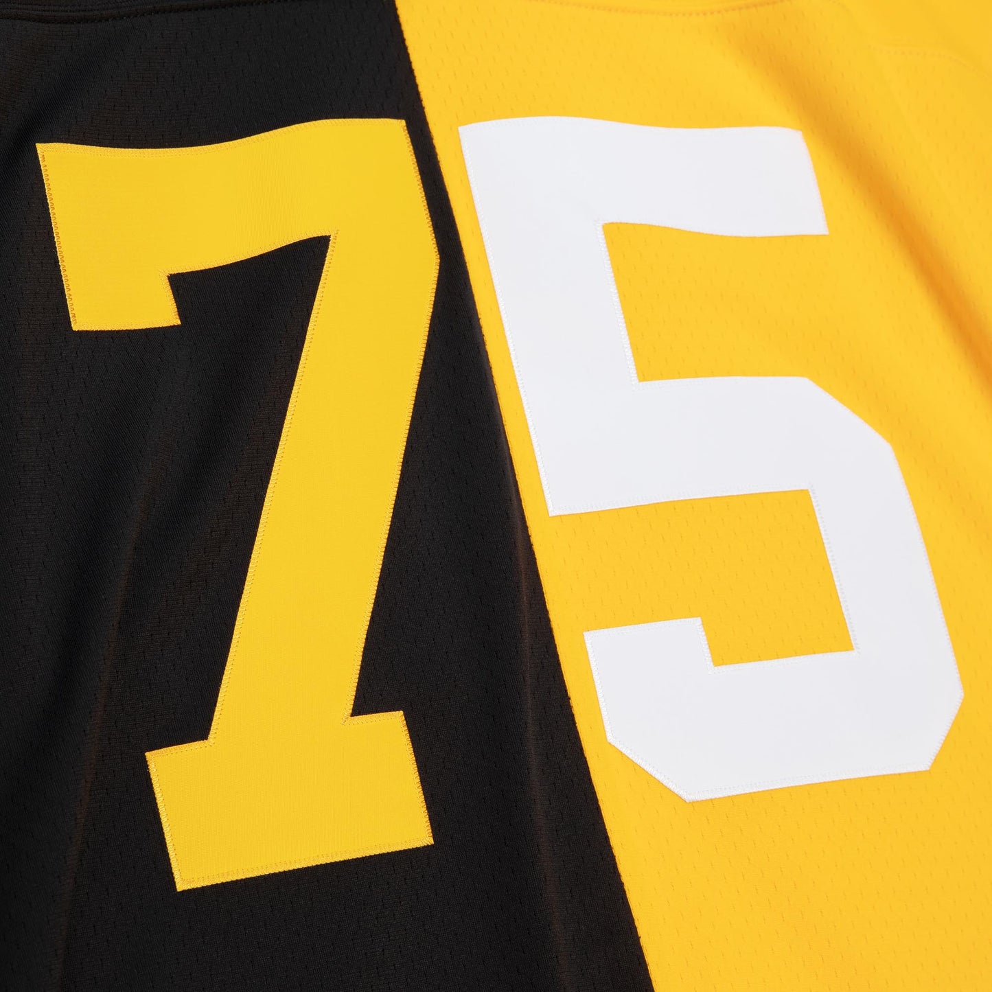 Pittsburgh Steelers #75 Joe Greene Mitchell & Ness Legacy Split Mens Jersey