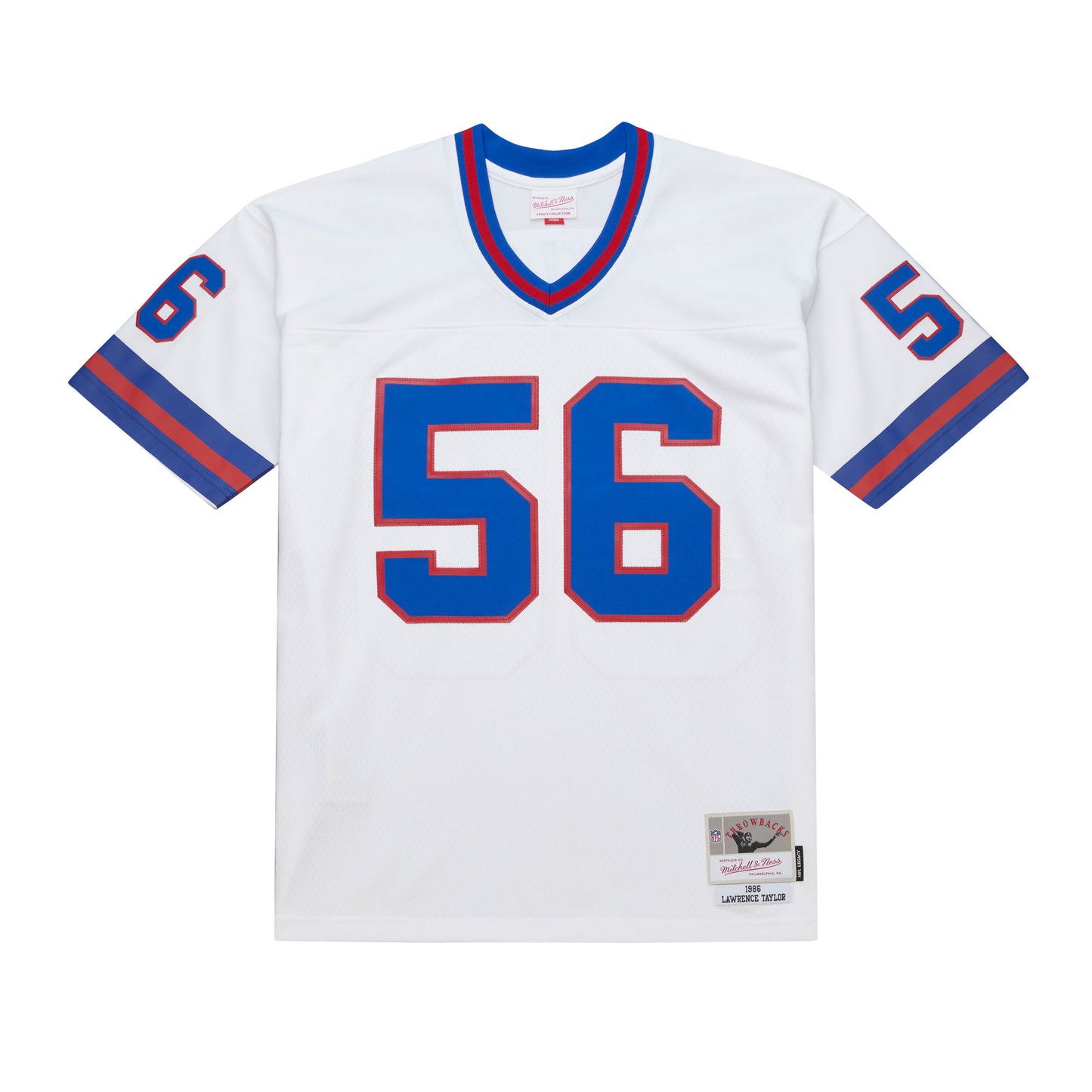 New York Giants Mitchell & Ness Lawrence Taylor #56 1986 White Legacy Jersey