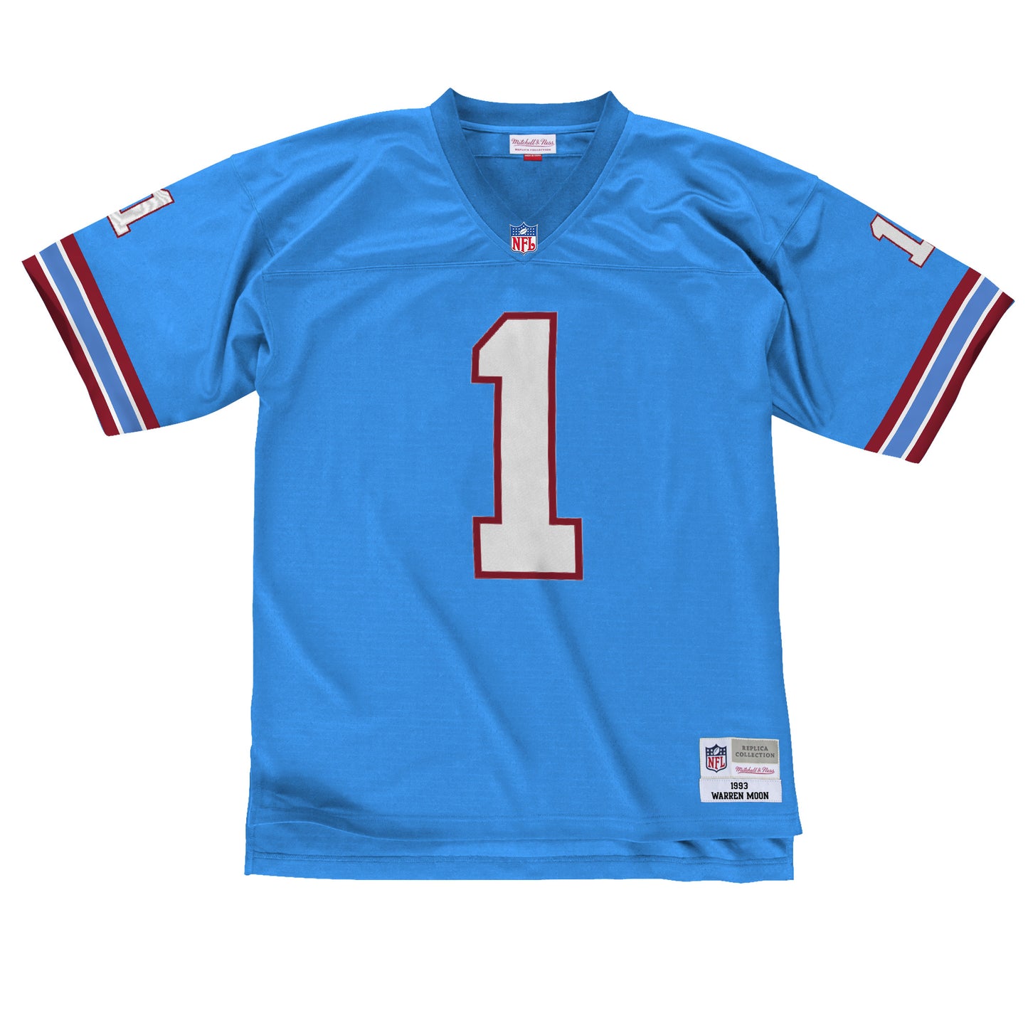 Houston Oilers Mitchell & Ness #1 Warren Moon 1993 Legacy Jersey - Blue