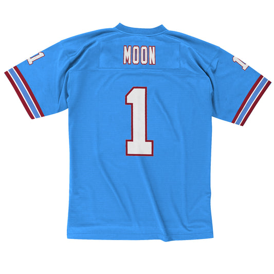 Houston Oilers Mitchell & Ness #1 Warren Moon 1993 Legacy Jersey - Blue