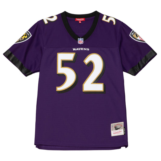 Baltimore Ravens  Mitchell & Ness # 52  Ray Lewis Women's Purple Legacy Jersey