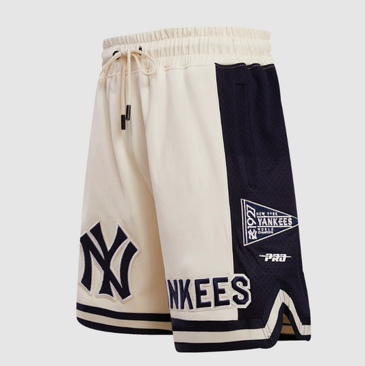 New York Yankees Pro Standard Retro Classic Men's Shorts- Egg Shell