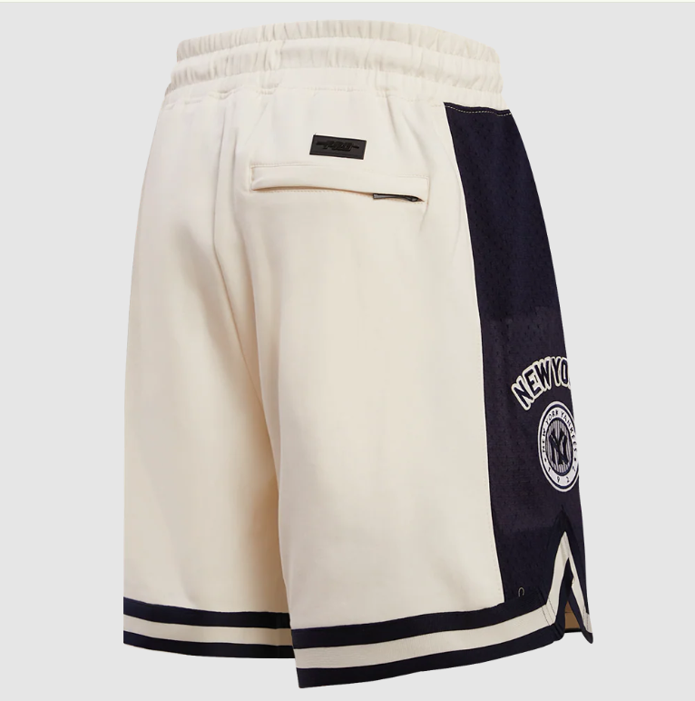 New York Yankees Pro Standard Retro Classic Men's Shorts- Egg Shell