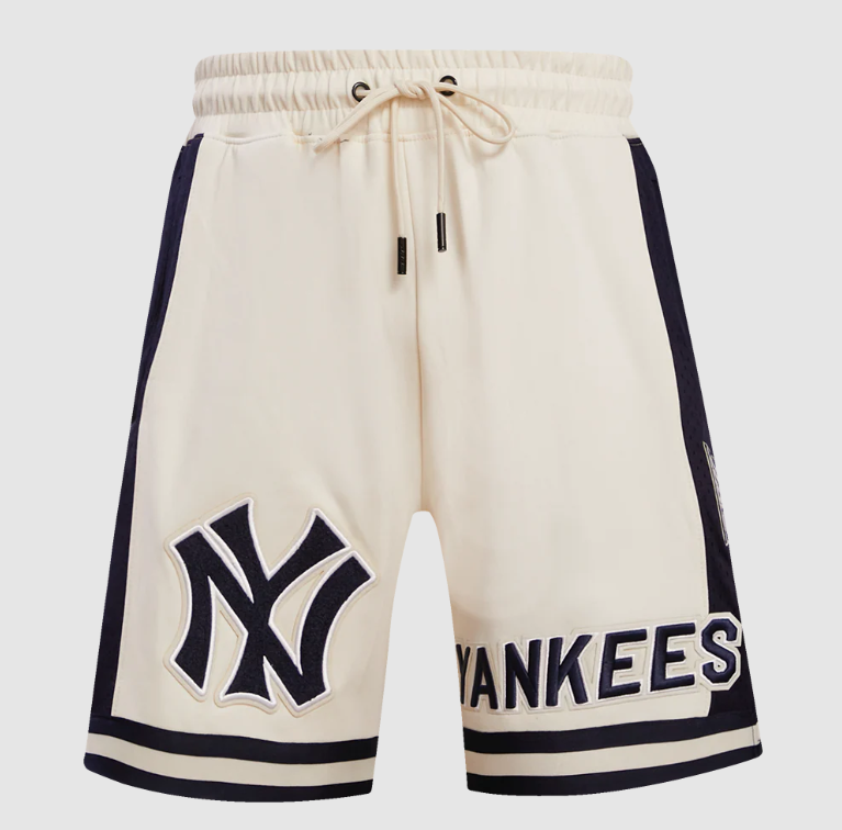 New York Yankees Pro Standard Retro Classic Men's Shorts- Egg Shell