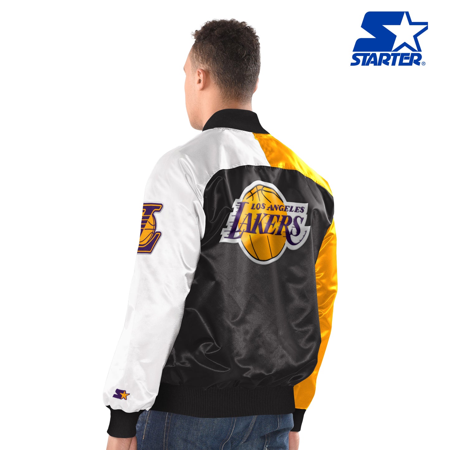Los Angeles Lakers Starter Tricolor Remix Raglan Full-Snap Jacket