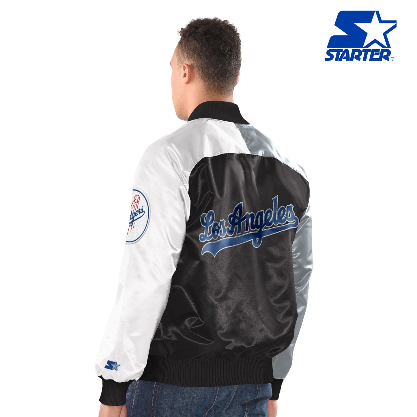 Los Angeles Dodgers Starter Tricolor Remix Raglan Full-Snap Jacket