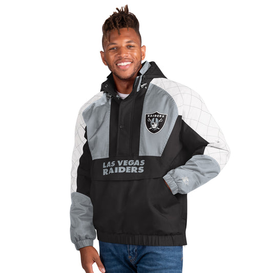 Las Vegas Raiders Starter Body Check 1/2 Zip Pullover Men's Jacket