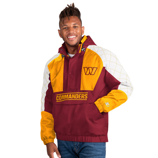Washington Commanders Starter Body Check 1/2 Zip Pullover Men's Jacket