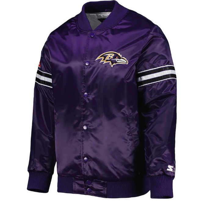 Baltimore Ravens G-III  Starter Pick and Roll Satin Jacket