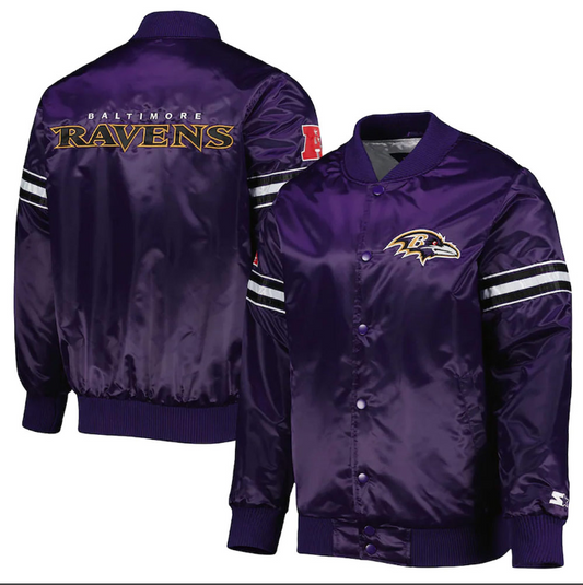Baltimore Ravens G-III  Starter Pick and Roll Satin Jacket