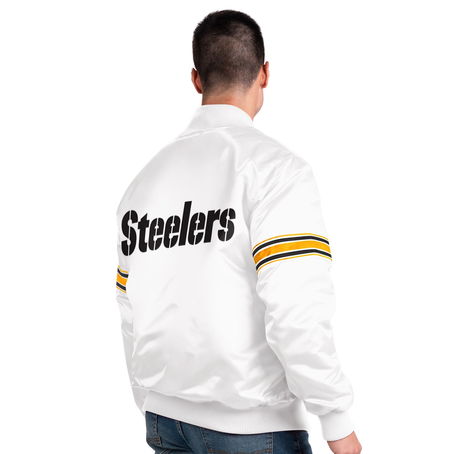 Pittsburgh Steelers Starter The Power Forward Full-Snap Jacket - White