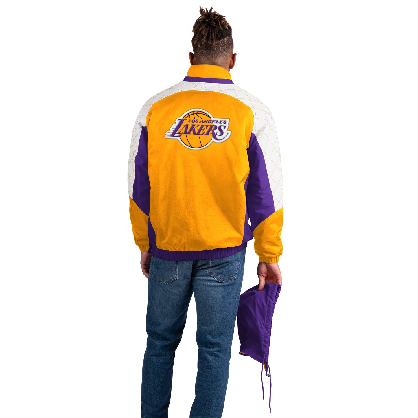 Los Angeles Lakers Starter Body Check 1/2 Zip Pullover Men's Jacket