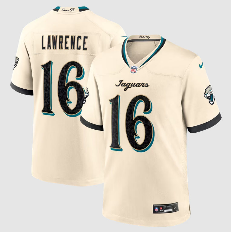 Jacksonville Jaguars  Nike #16 Trevor Lawrence Youth Rivalries Collection Game Jersey
