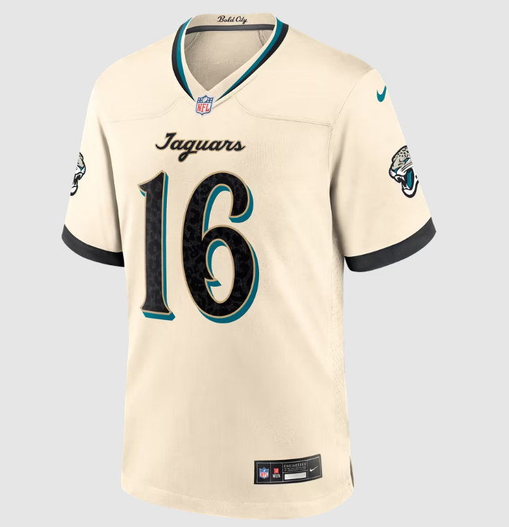 Jacksonville Jaguars  Nike #16 Trevor Lawrence Youth Rivalries Collection Game Jersey