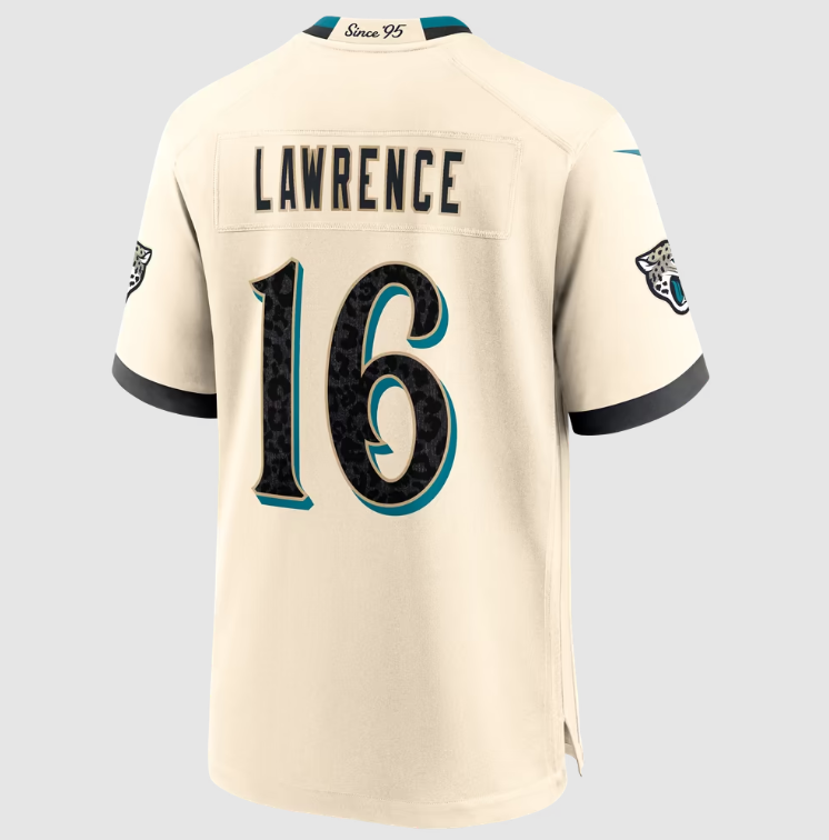 Jacksonville Jaguars  Nike #16 Trevor Lawrence Youth Rivalries Collection Game Jersey
