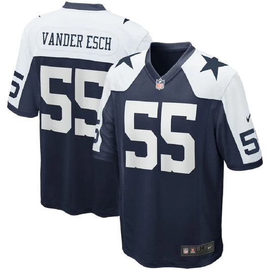 Dallas Cowboys #55 Leighton Vander Esch Nike Throwback Game Jersey