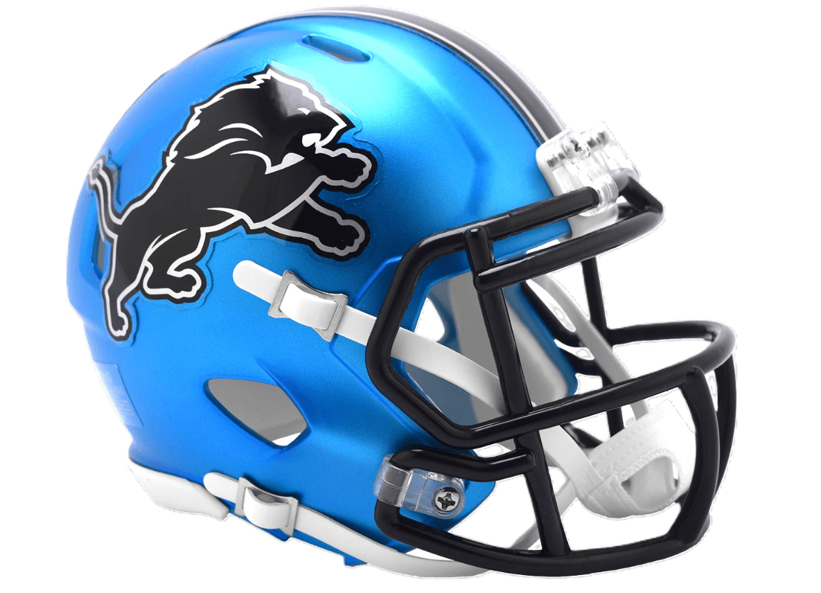 Detroit Lions Riddell 2024 Alternate Mini Replica Helmets - Blue