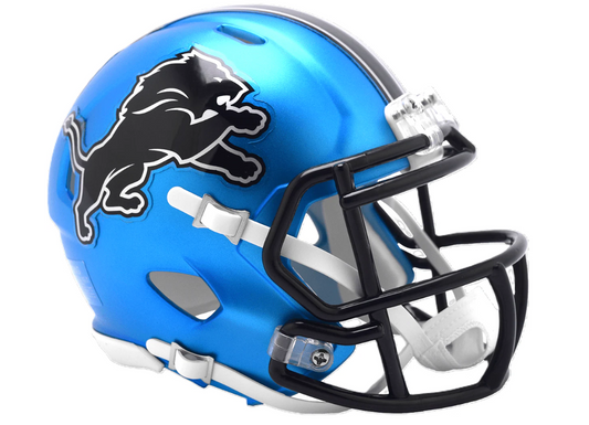 Detroit Lions Riddell 2024 Alternate Mini Replica Helmets - Blue