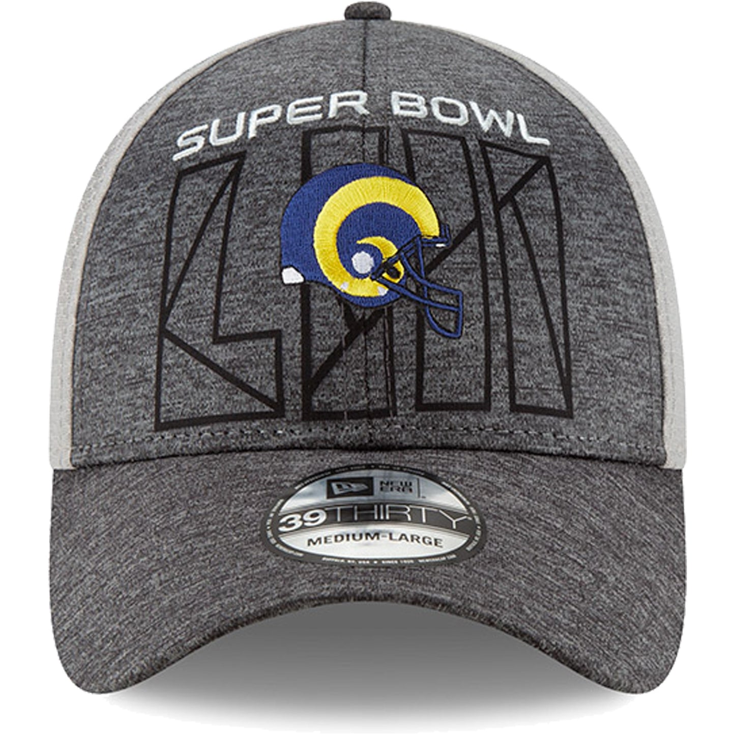 Los Angeles Rams New Era Super Bowl LIII Bound 39THIRTY Flex Hat - Graphite