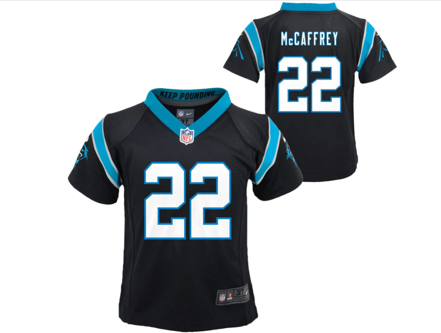 Carolina Panther Nike #22 Christian McCaffrey Toddler Jersey