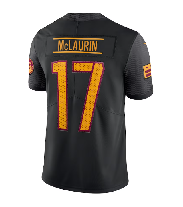 Washington Commanders # 17 Terry McLaurin Nike Alternate Vapor Limited Jersey - Black