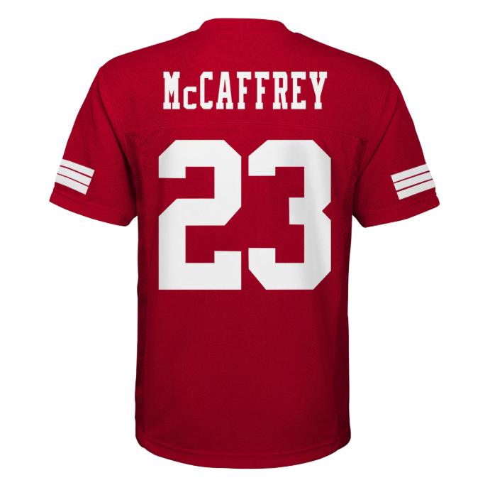 San Francisco 49ers Outerstuff #23 Christian McCaffrey Youth Jersey - Red