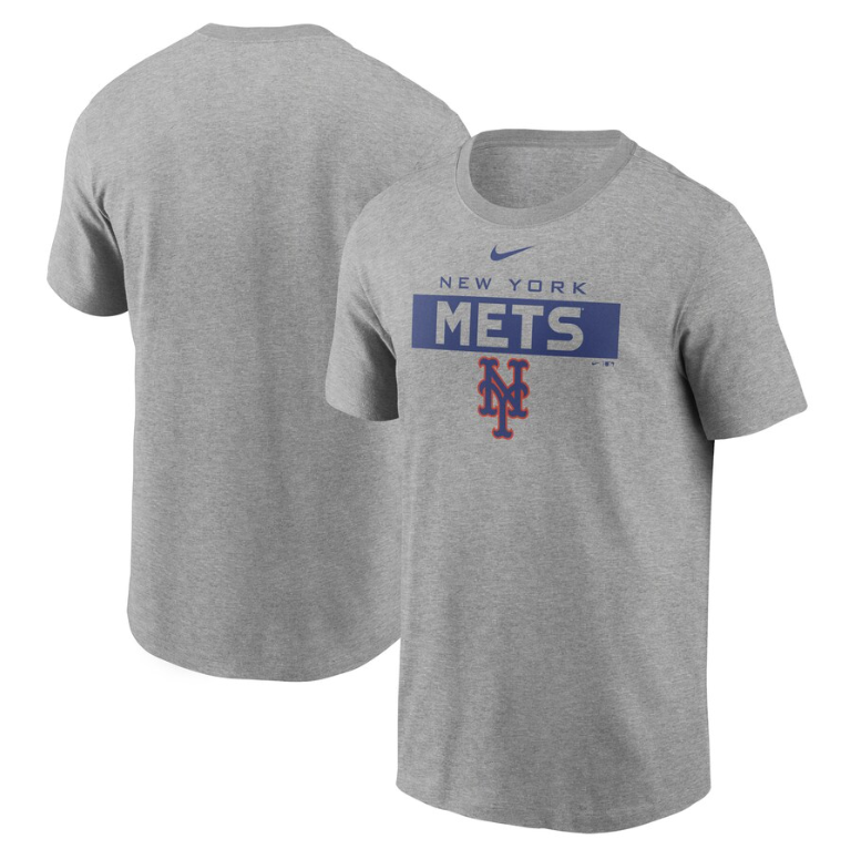 New York Mets Nike Heathered Gray Men's Team T-Shirt