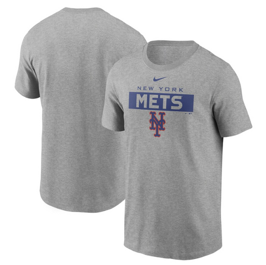New York Mets Nike Heathered Gray Men's Team T-Shirt
