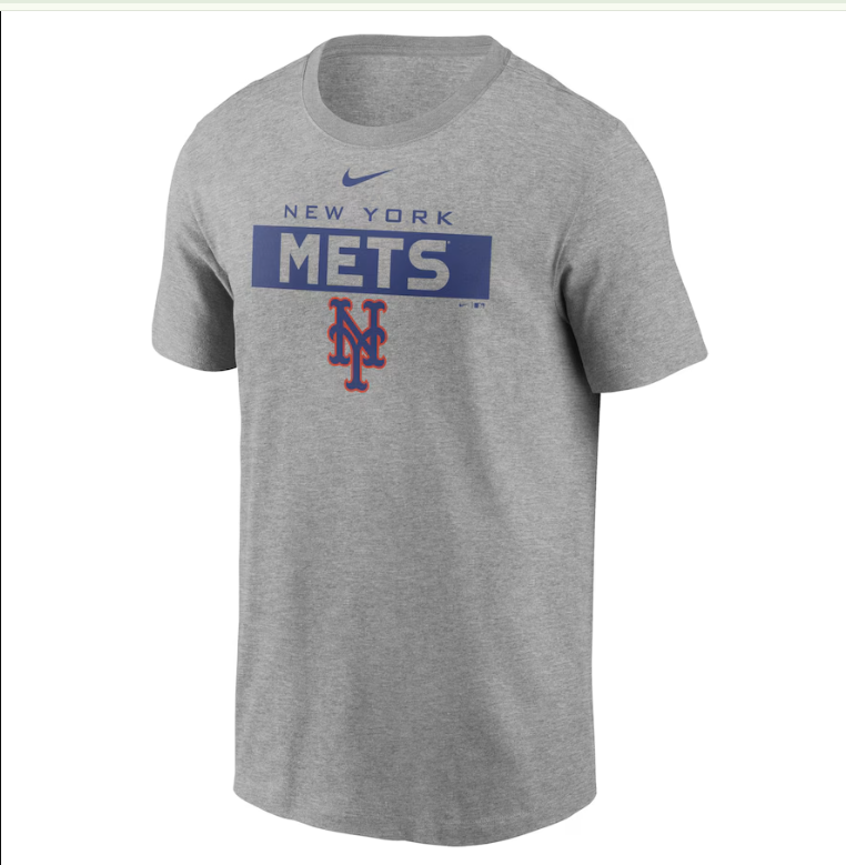 New York Mets Nike Heathered Gray Men's Team T-Shirt