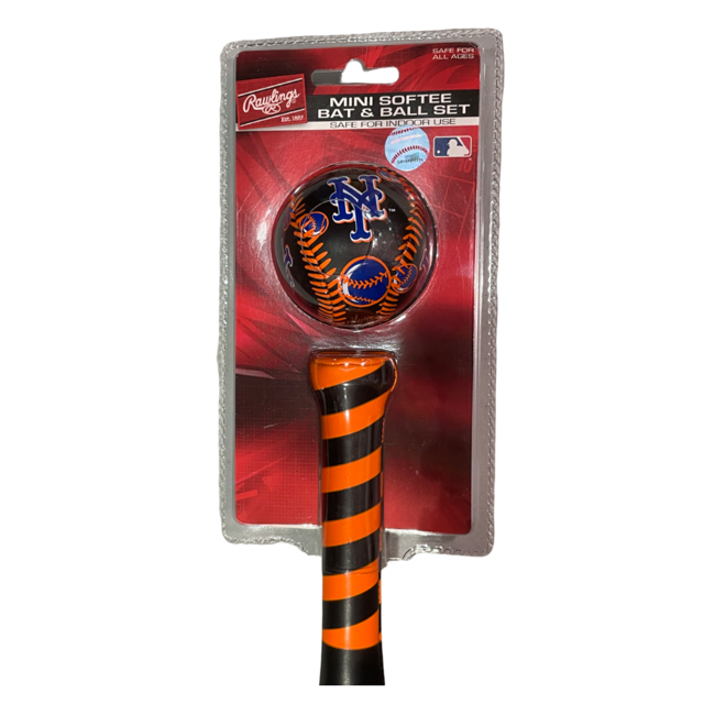 New York Mets Rawlings Mini Softee Ball and Bat Set