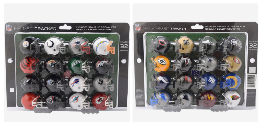 NFL Riddell 32 Piece Helmet Tracker Set