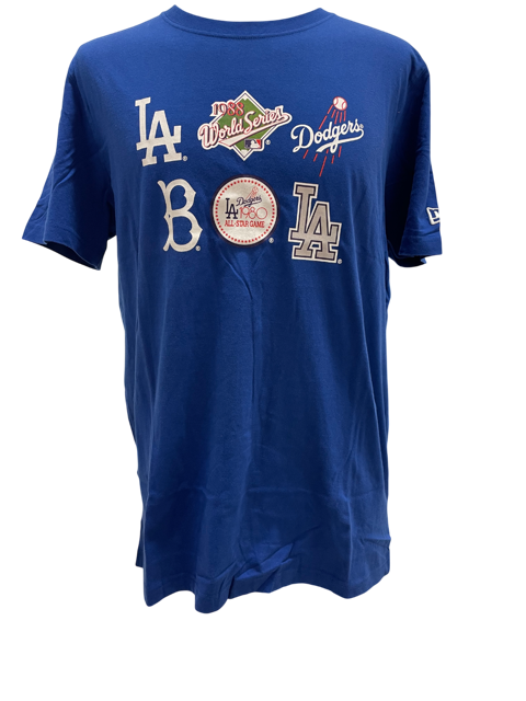 Los Angeles Dodgers New Era Logo Evolution T-shirt- Blue