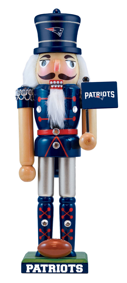 New England Patriots Master Piece 12" Wooden Nutcracker