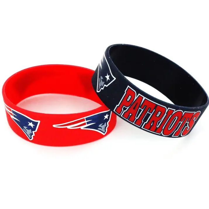 New England Patriots Team Fan Bands Set of Two